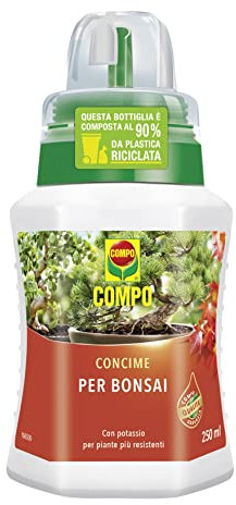 COMPO Concime Liquido per Bonsai, Per bonsai da interno e da esterno, Con tappo graduato, 250 ml