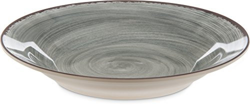 Carlisle 5400318 Mingle Melamine Rimmed Soup Bowl, 28.5 oz, Smoke