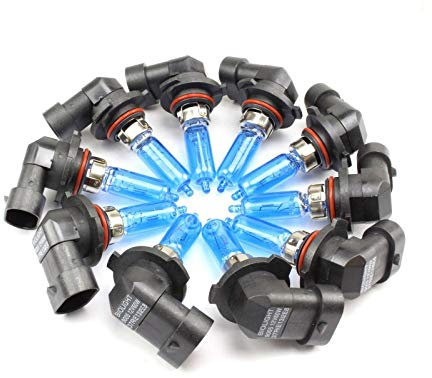 INION 10xStück HB3-60W - 9005 - P20d - 12V Xenon Optik Lights - Halogen Auto Lampen für Abblendlicht Fernlicht Zusatzscheinwerfer und Nebelscheinwerfer/chiavi