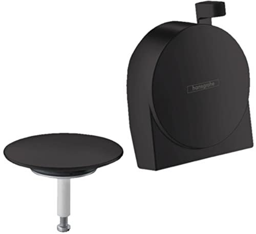 hansgrohe Exafill S - Wanneneinlauf Fertigset, für die Montage wird ein passender Grundkörper benötigt, Mattschwarz, 58117670