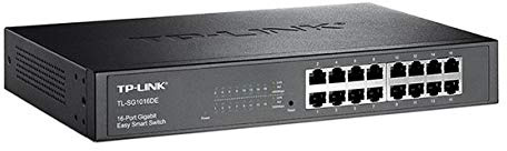 TP-Link TL-SG1016DE - Conmutador de red RJ45 (32 Gbps), color negro