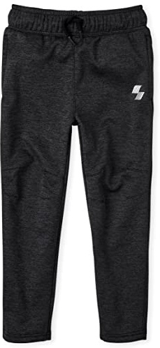 The Children's Place Boys' Sport Knit Performance Pants, Black, XX-Large