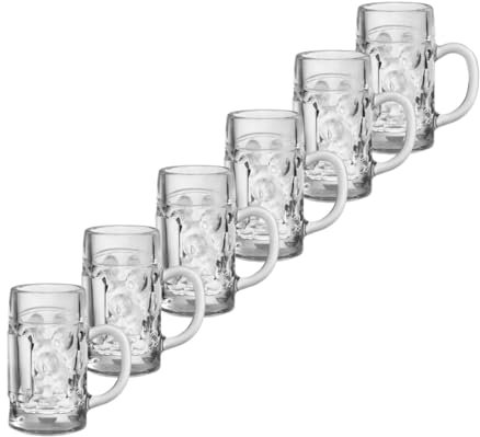 CRISTALICA Schnapsglas Mini-Bierkrug Partygag Wodka Junggesellenenabschied Don 6er Set 40ml