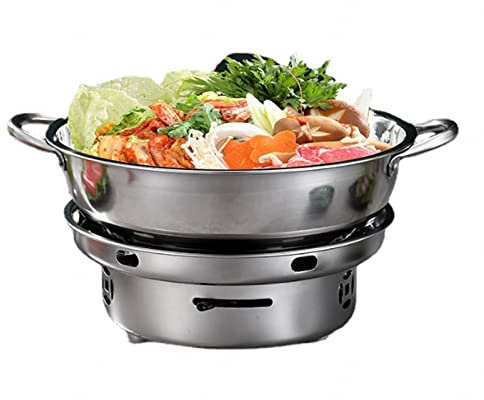 Camping Cookware Set, Camping Spirit Cooker for Indoor Use, Portable Alcohol Stove With Pot, Lightweight Camping Stove for Outdoor Camping
