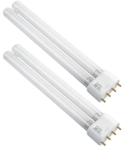 Forever Speed Lampe de Remplacement UVC Tube de Remplacement Lampe UVC Tube 2G11 18 Watt 2 pièces