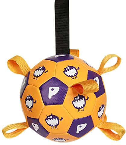Juguete indestructible de bola de platillo volador para perros, pelota de atadura, equipo de entrenamiento de agilidad para perros, juguete interactivo seguro y duradero para mascotas, tiempo de juego