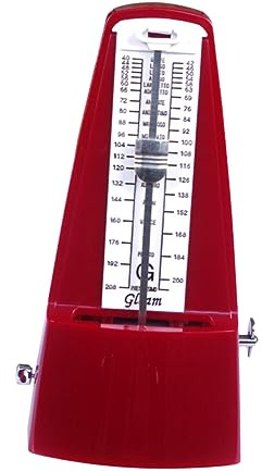 Toyvian Mechanisches Metronom mit Präzisem Klick und Klang für Klavier und Gitarre ohne Batterien Stabil und Langlebig