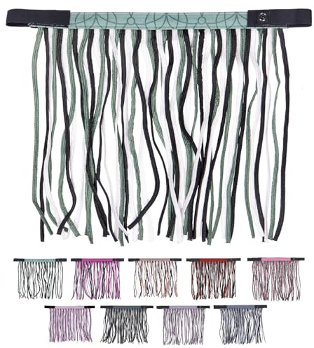 netproshop Fliegenschutz Full Fliegenfransen mit Klettverschluss zur Befestigung am Halfter, Groesse:Full, Farbe:Meadow