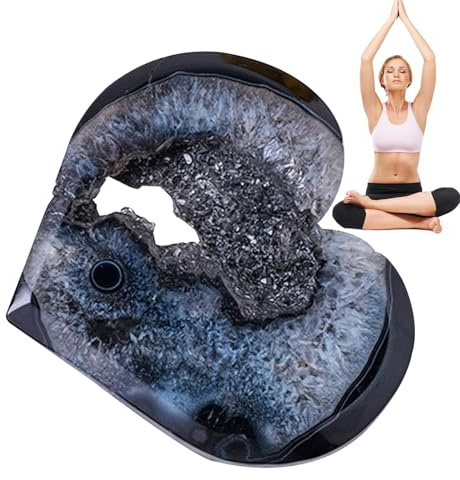 Tuxxjzm Piedra de ónix , piedra de palma de de ágata de ónix | piedra de palma de corazón de de ágata para equilibrio natural del cuerpo y rejilla de