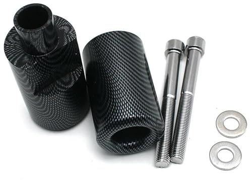 Für Suzuki GSXR GSX-R 1000 2005 2006 K5 Schwarz/Carbon Motorrad Sturzpads Anti Crash Fallen Schutz Schutz Motorrad-Motorschutz Motorrad-Sturzschutz(Carbon Look)