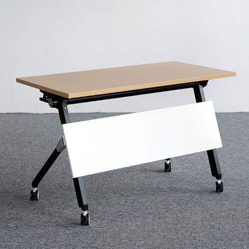 EAHKMETQ Klappbarer Konferenztisch, klappbare Besprechungstische, Schulungsseminartisch mit Lenkrollen, für Büro, Konferenzräume, Schulungsräume (160 x 75 x 40 cm/63 x 29 x 16 Zoll)