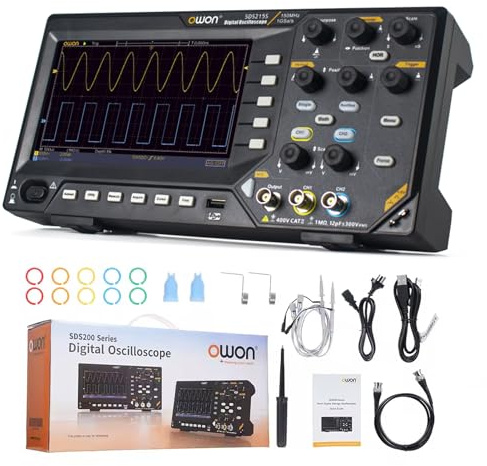 OWON SDS215S Digital Oscilloscope 150 Bandwidth 2-Channel 25MHz Arbitrary Waveform 1GS/s FFT+ 25MHz 14Bit Signal Generator