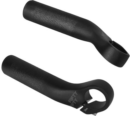 FIFTY-FIFTY Cykelstyre, barändar, cykel, aluminiumlegering styrhörn MTB (110 mm, svart)