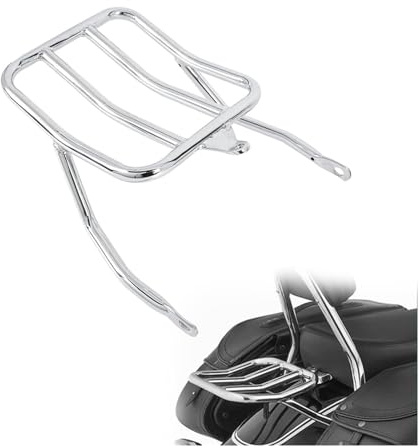 FAHBSTR Moto Posteriore Portapacchi per B&MW R18 per Classic 2021 2022 2023 2024 Accessori Portapacchi Posteriore Moto Top Case Portapacchi Posteriore Staffa di Supporto(Argento)