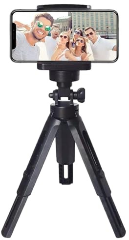 Trépied de téléphone – Perche à selfie rotative à 360 degrés | Trépied universel pour téléphone 6,35 mm | Trépied de voyage pour téléphone/appareil photo/téléphone portable/téléphone portable