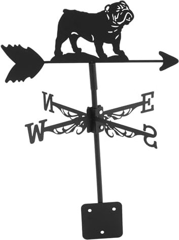 Hemobllo 1stück Farmhouse Wetterfahne Mit Hundedesign Dekorative Windfahne Für Garten Und Installieren Für Und Gartendeko