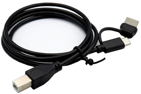 THINCAN Cable de impresora telefónica tipo C USB USB B B conector OTG cable para micrófono de piano electrónico