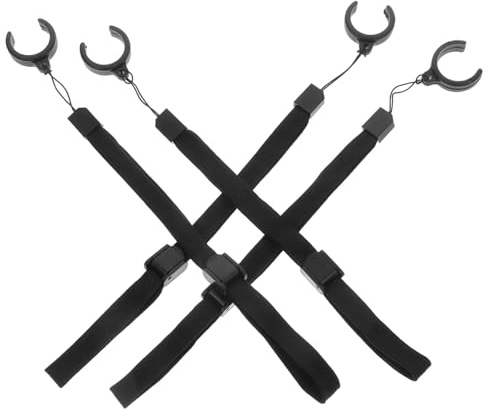 DECOMELODY 4pièces Sangle pour Cordon Anti-Perte Dragonne Faite Main pour Canne De Marche Porte-Canne Lanière Anti-Perte pour