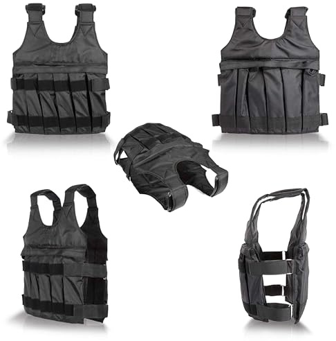 Gewichtsweste 1-50 Kg, Gewichtsbeutel individuell änderbar, hochwertiges Nylon, reißfest und wasserabweisend, bis zu 20 Kg