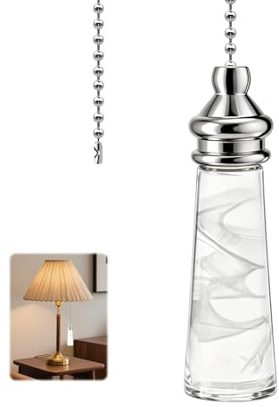 Bathroom Light Pull Cord, Chrome Teardrop Pull Cord Handle with 100cm Pull String Extension and Cord Connector Pull Cord Light Switch Bathroom for Bathroom Toilet Light Ceiling Lights Fan Switch