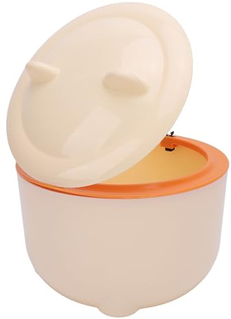 CFTGIW Katzenstreu-Mülleimer mit Pressdeckel, Geschlossenes Design, Kompakter Mehrzweck-Katzenkot-Mülleimer für zu Hause, EIN Angenehmes Dose-Press-Design, das Gerüche Vollständig verhindert. Robust