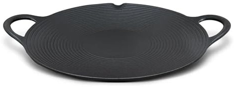 Générique Compatibile con pentole in ghisa, fornelli a gas portatili, piastra for barbecue, vassoio Teppanyaki, cottura all'aperto(28cm)