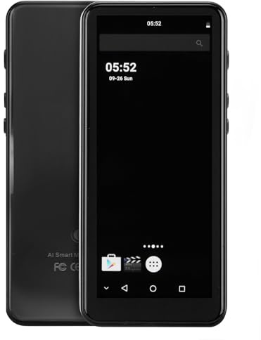 CHICIRIS Lettore MP4 con Schermo Touch Completo con e WiFi per Lettore Musicale con Altoparlante da 2050 MAh per gli Appassionati di Cinema (BLACK)