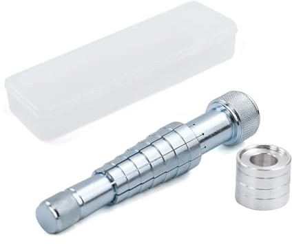 ring expander Ring Stretcher med dubbla huvuden plast och gummihammare, vigselband, metallklubba för smycken, En storlek, Agarträ