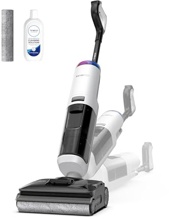 Tineco Floor ONE S7 Stretch Turbo Lavapavimenti, ReverseScrub, FlashDry | 50 Minuti di Autonomi, Massima Autonomia e Durata,Design ultra-sottile piatto a 180°, Silenzio Estremo e Cura per gli Animali