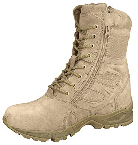 Rothco 8 Forced Entry Desert Tan Side Zip Boot, 10R