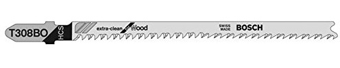 Bosch Professional 2608663869 Stichsägeblatt 25 Stichsägeblätter T 308 BO, Schwarz