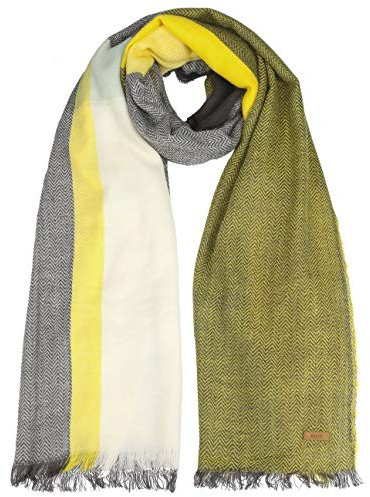 Barts Cefalu Schal Damenschal Winterschal Fransenschal Damen - Winter Herbst-Winter - One Size gelb