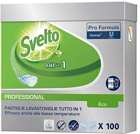 Tabs Eco 3in1 per lavastoviglie - Svelto - fustino da 100 tabs da 20 gr