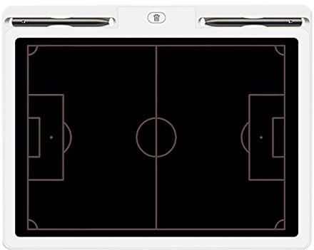 RoseFlower Taktikmappe Fußball, Professional Elektronisches Fussball Taktiktafel Football Coach Board mit Aktualisiert Flexiblem LCD Schreibtafel und Stifte - Ideal für Taktiken und Spielanpassungen