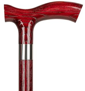 Dr. Watson Classic Fritz – Bastón de Madera de Fresno Hecho a Mano (Caoba)