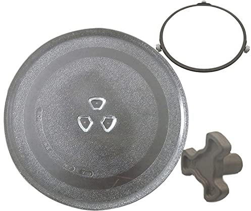 Ersatz Teller Glasplatte, Mikrowellenteller Mit Drehtellerring Und Unterstützung, Rund Mikrowelle Drehteller Ersatz Teller Für Diverse Mikrowellen Durchmesser 24.5cm/27cm/31.5cm Glasplatte ( Size : Di