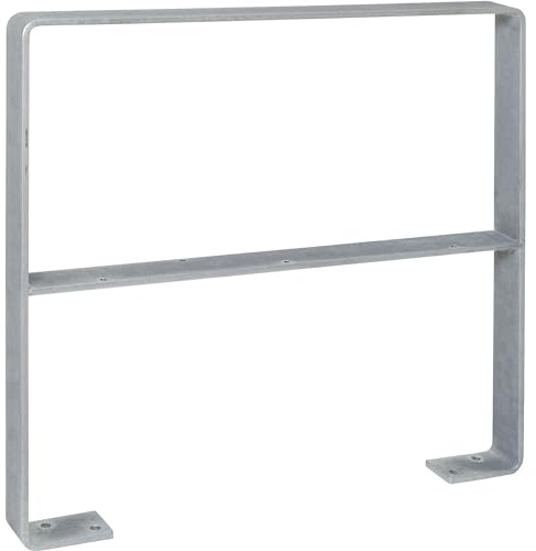 kaiserkraft | Anlehnbügel GILA | Stahl 70 x 10 mm | mit Knieholm | feuerverzinkt
