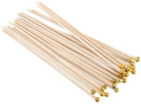 PHENOFICE 50stücke Fahnenmast Aus Holz Für Flagge Dekorativer Fahnenmast Handfahnenmast Für Party Und Veranstaltungen Einfach Zu Montieren Verwenden