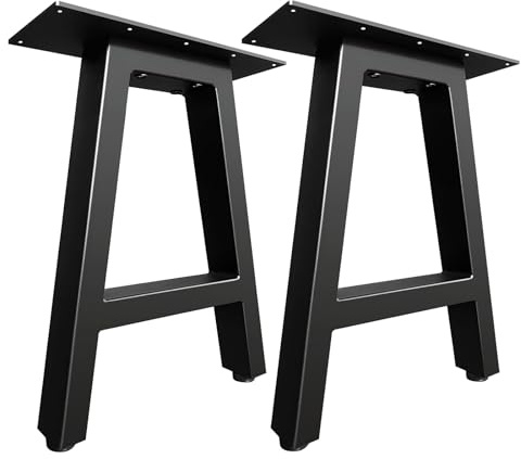 Jahof Gambe per Tavolo a Forma A, Set di 2 Piedi per Mobili Industriali, Gambe in Metallo per Tavolino da Caffè, Panca, Divano (W30 x H40 cm)