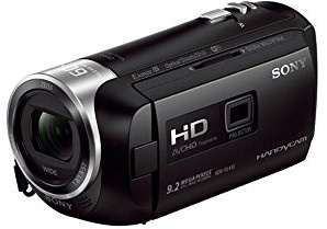 Sony HDR-PJ410 Handycam Camcorder – Full HD 1080p Video, Built-In Projector, 30x Optical Zoom, Wi-Fi & NFC, Black (Renewed)
