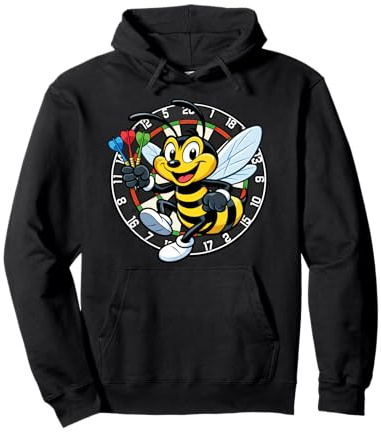 Funny Wasp Darts Player Ally Pally Dartscheibe Design Pullover Hoodie