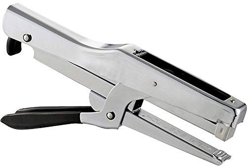 Bostitch Grapadora de alicates de oficina, capacidad de 20 hojas, mango EZ Squeeze y menos esfuerzo, tecnología sin atascos, cromada