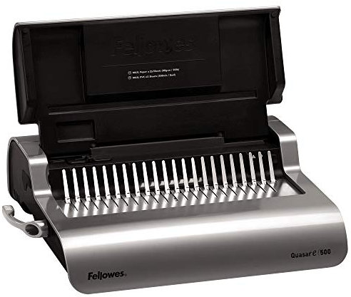 Fellowes 5620901 Büro Plastikbindegerät Quasar-E 500 grau/platin