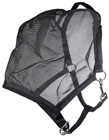 HKM 15549100 Fliegenmaskenhalfter, M, schwarz