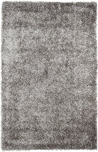 SAFAVIEH Alfombra Shag Sala de Estar, Comedor, Dormitorio - New Orleans Shag Collection, Pelo Largo, Gris y Gris, 69 X 244 cm