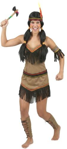 Costume principessa indiana cacciatrice per donna - Marrone - M / L