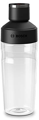 Bosch Vakuum ToGo-Flasche MMZV0BT1, Zubehör für Standmixer VitaPower Serie 8, Tritan, bruchsicher, geruchsneutral, geschmacksneutral, 500 ml, spülmaschinenfest