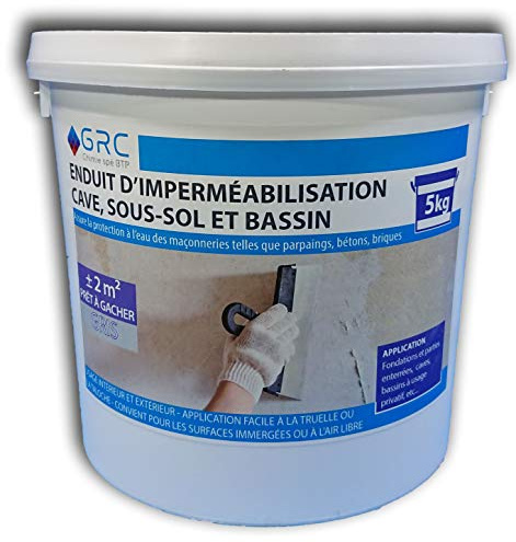 GRC – Lechada de impermeabilizante gris para Cave, sous-sol y cuenca 5 kg
