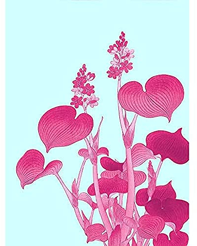 Wee Blue Coo Ohara Koson Blooming Hosta Unframed Art Print Poster Wall Decor 12x16 inch