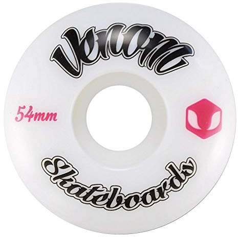 Venom Logo Blanc Skateboard/Street/Cruiser Roues 50-60mm/99a, 54mm